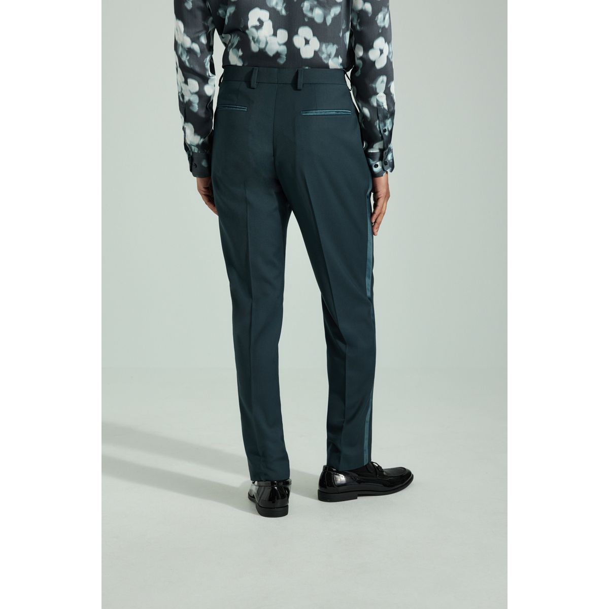 Pantalon de smoking slim bleu sarcelle, NEXT
