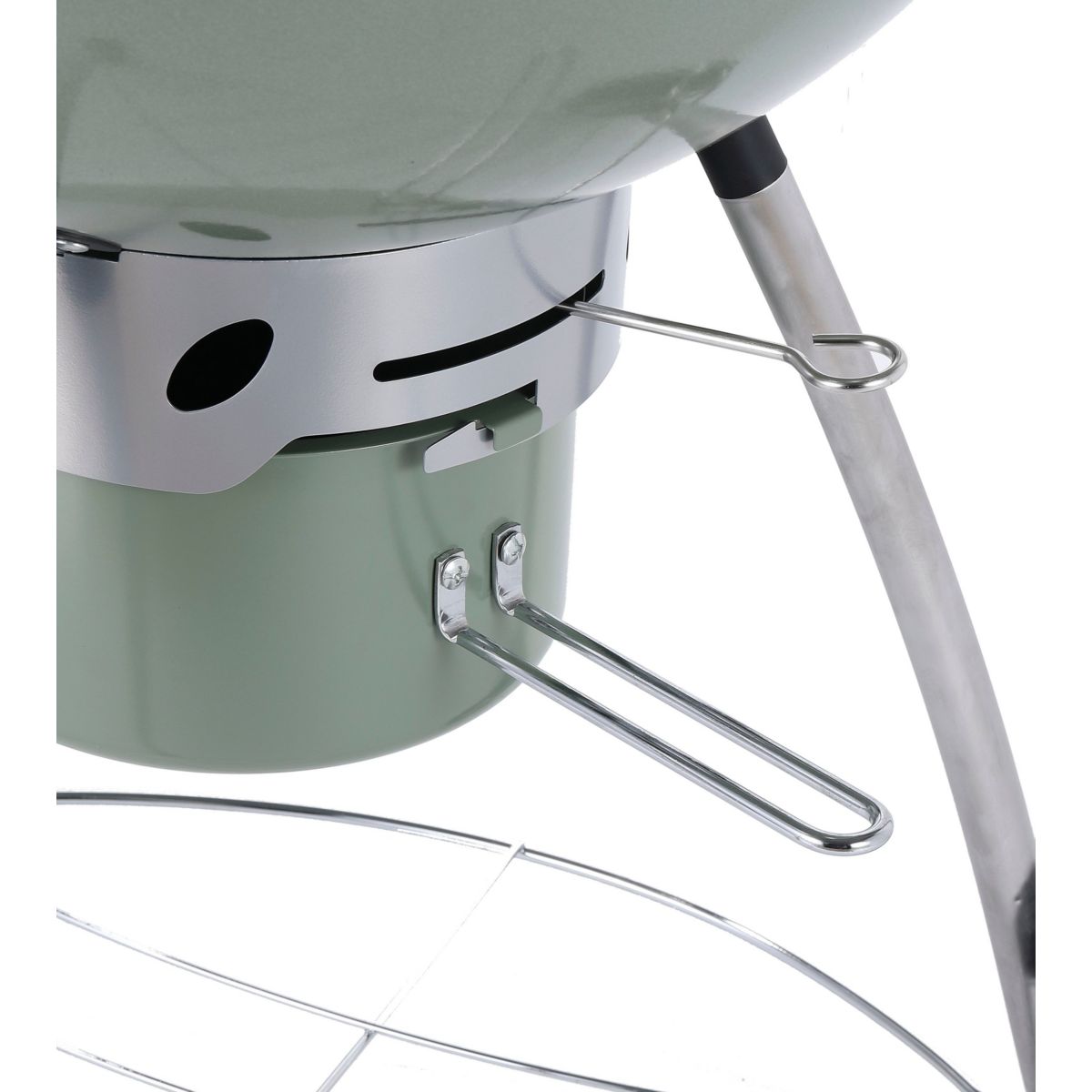 Barbecue charbon EBCK1 vert sur pieds  55 cm couleur unique, ESSENTIEL B