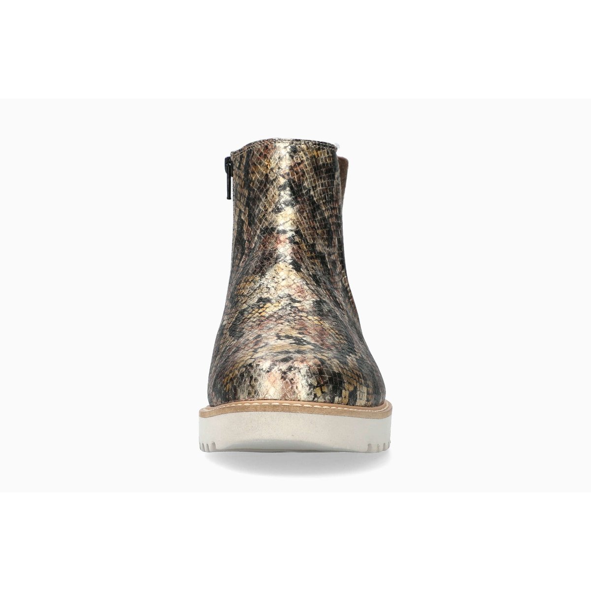 Bottines en cuir SILVA gris metal p5137, MEPHISTO