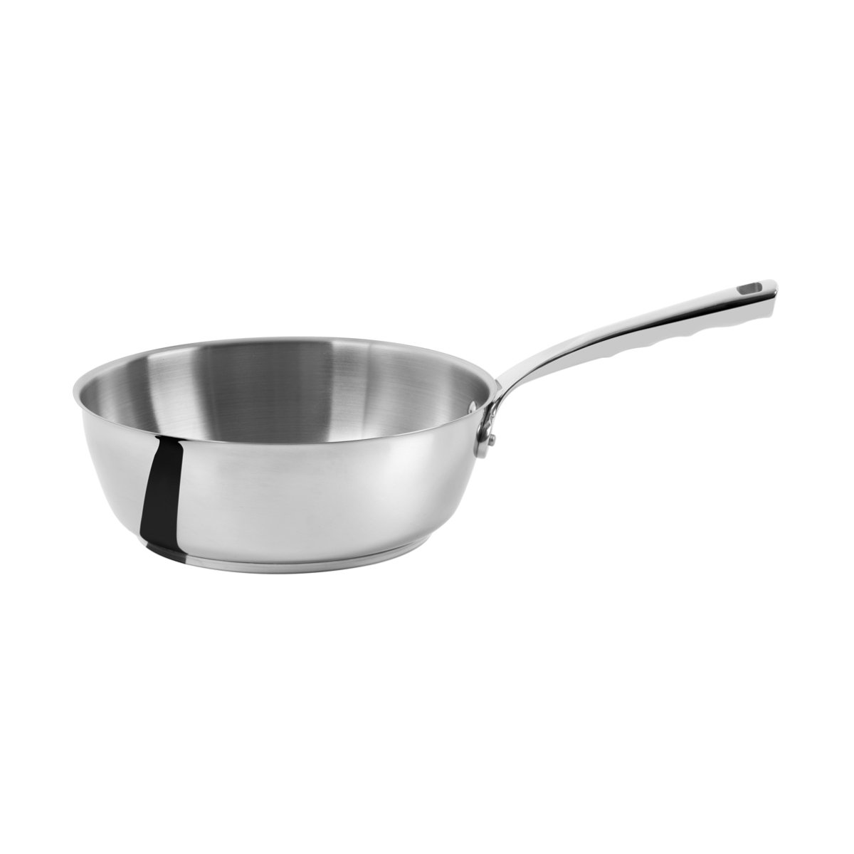 Sauteuse avec queue en fonte d'inox milady ø 17,7 cm blanc, DE BUYER