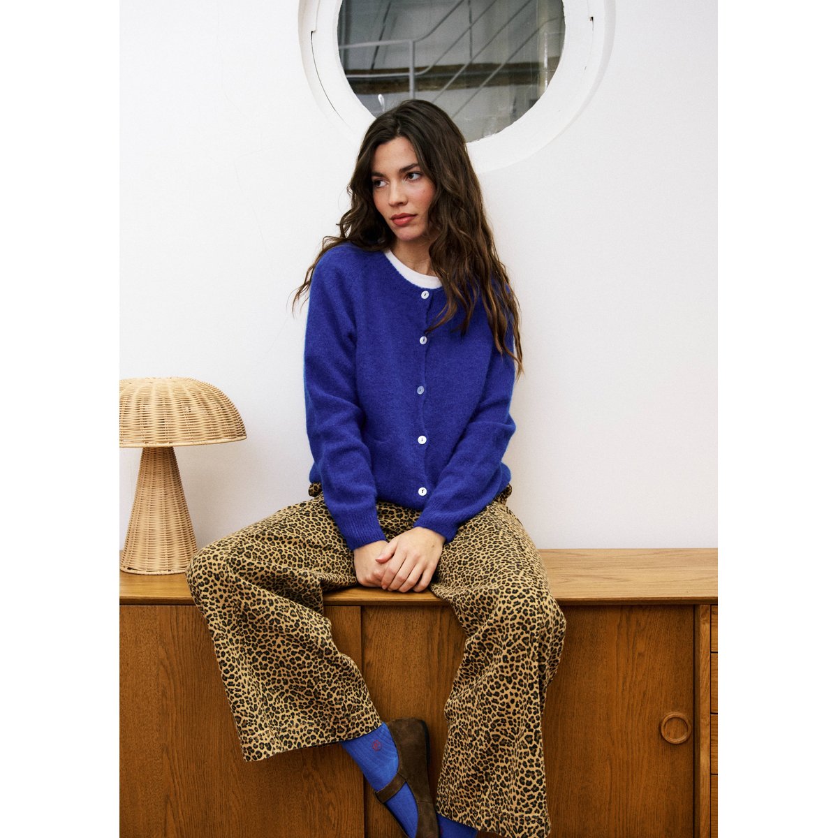 Cardigan ILOUNA bleu electrique, FRNCH