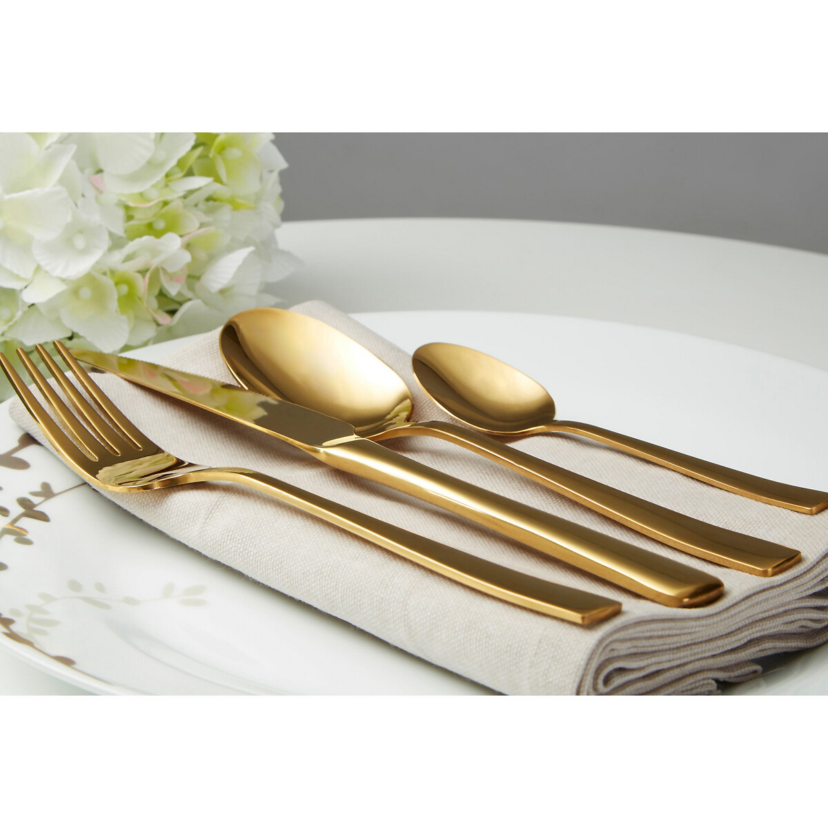 16-Piece Gold Stainless Steel Cutlery Set gold-coloured, SO'HOME