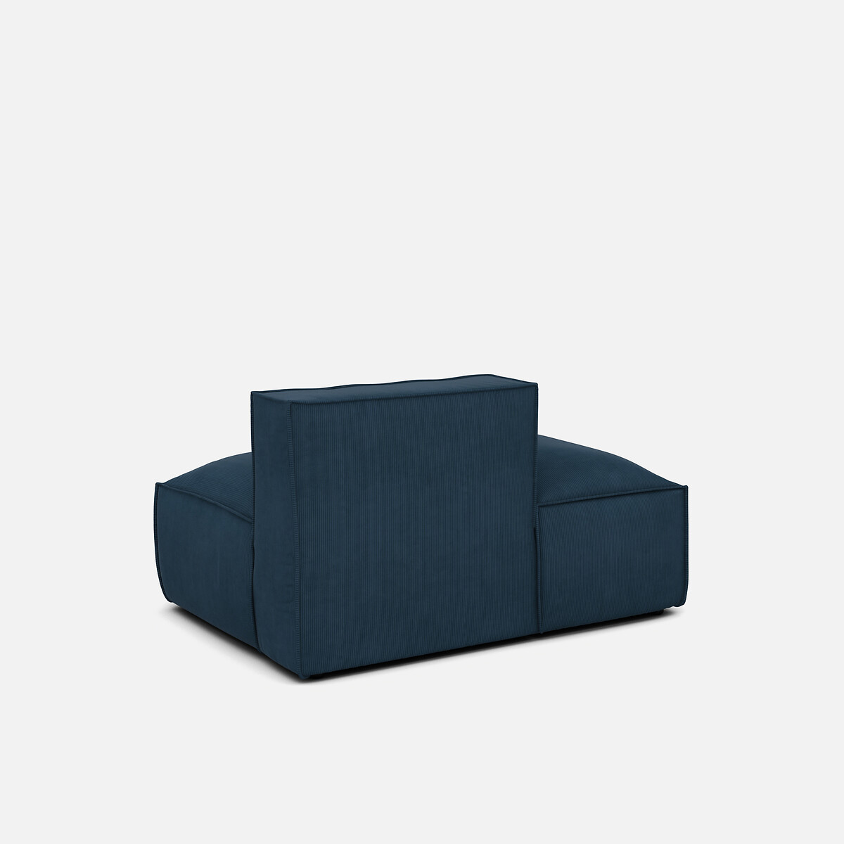 Seven Corduroy Modular Sofa Left-Hand Facing Day Bed Element blue, LA REDOUTE INTERIEURS