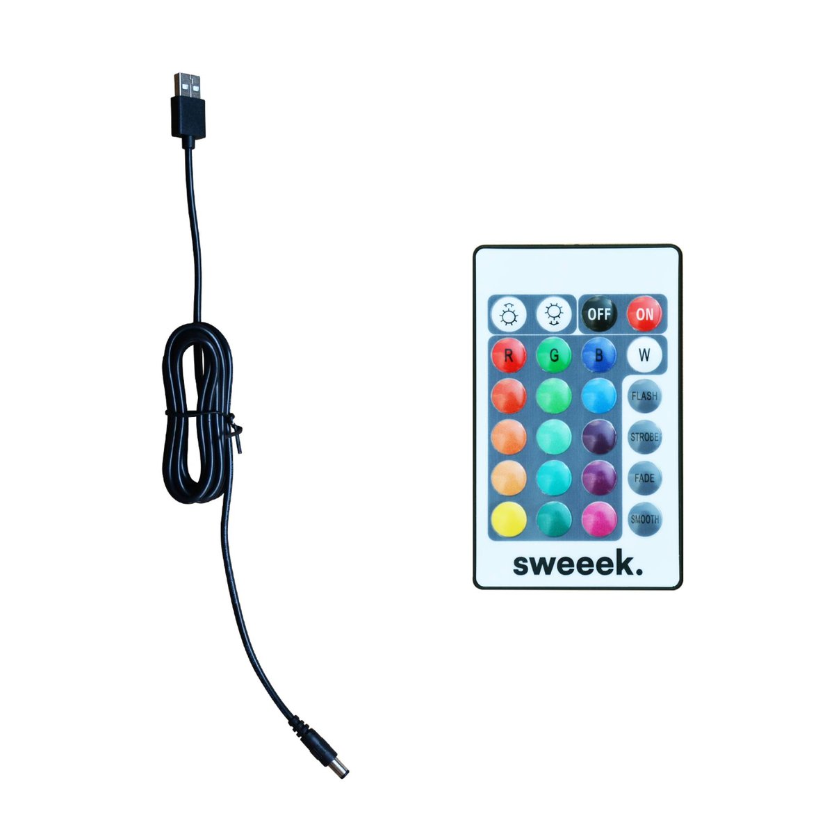 Cube lumineux intérieur/extérieur LED avec batterie 16 couleurs CUBE LED 40CM 16 COULEURS multicolore, SWEEEK