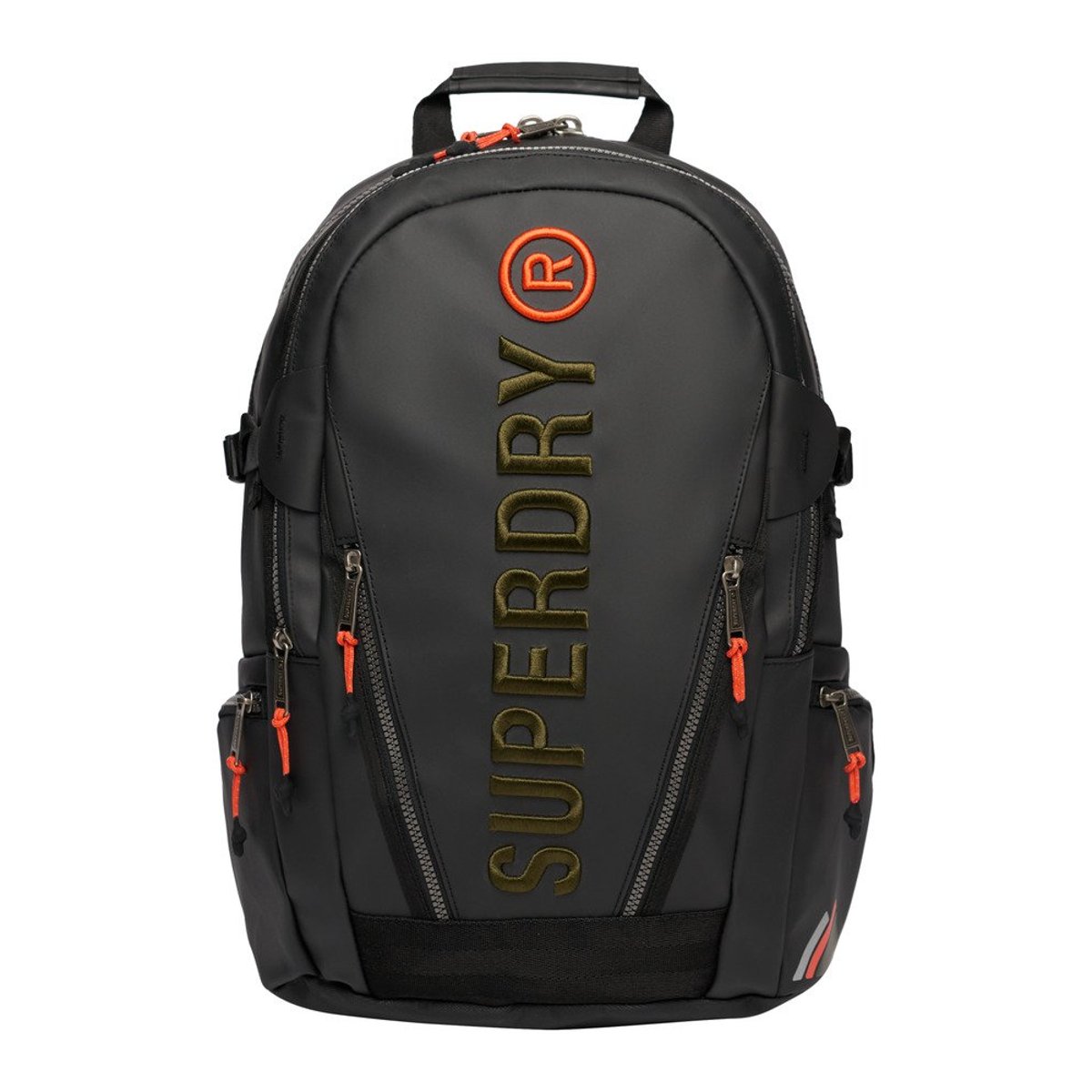Sac à dos Tarp avec logo brodé noir/vert kaki, SUPERDRY