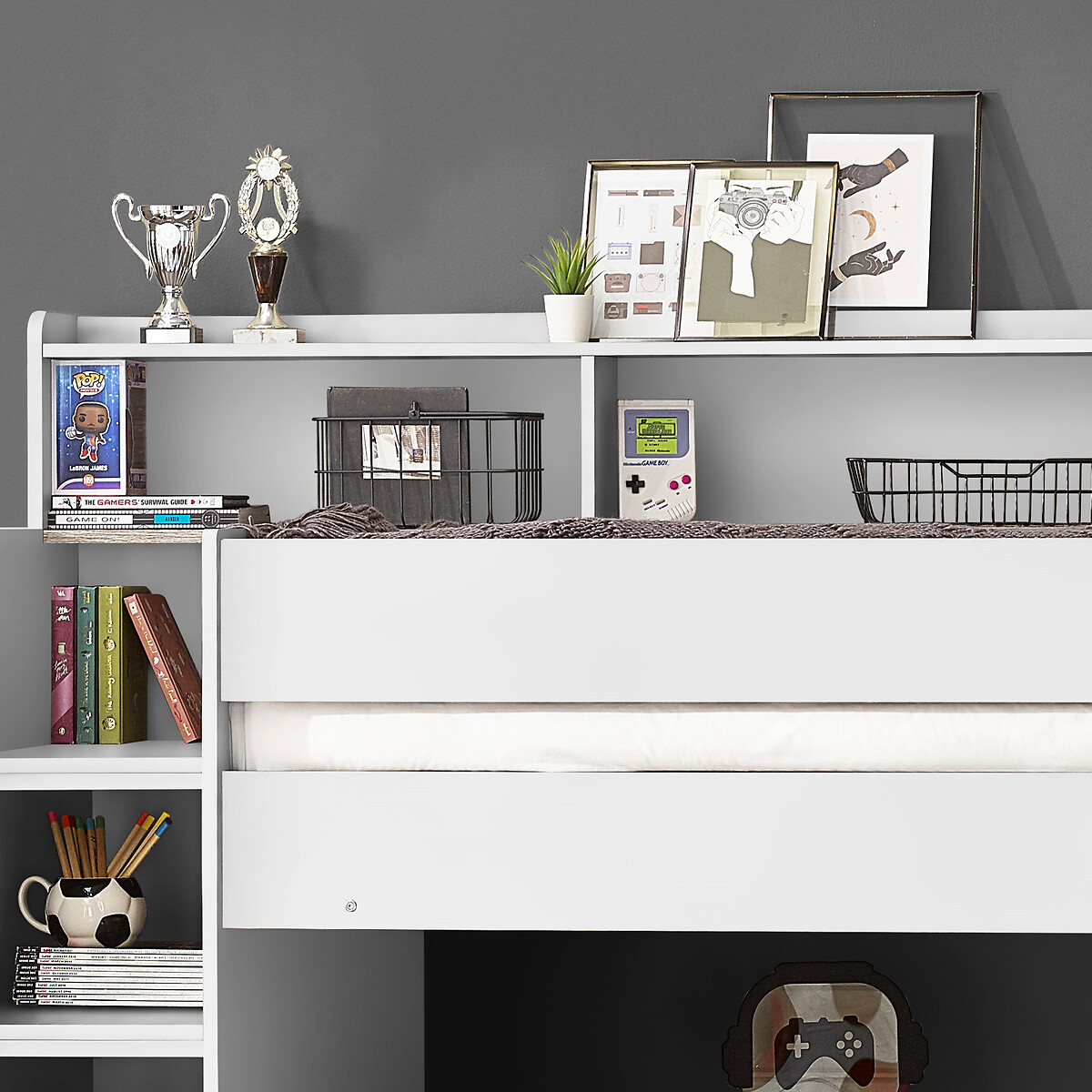 Dawson Staircase Bunk Bed white, SO'HOME