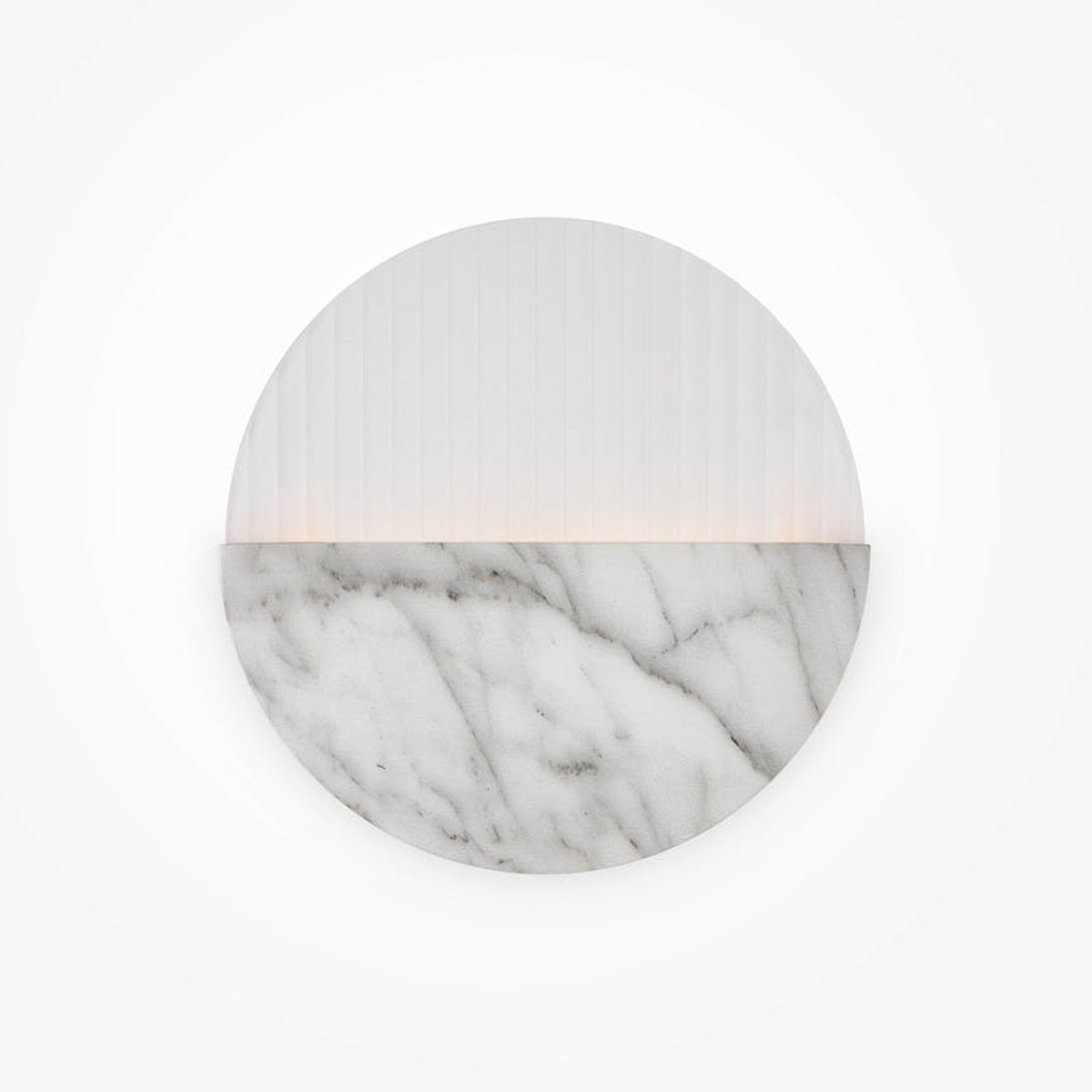 Applique murale moderne – disque marbre strié ⌀30 cm LAUREL blanc, PIER IMPORT