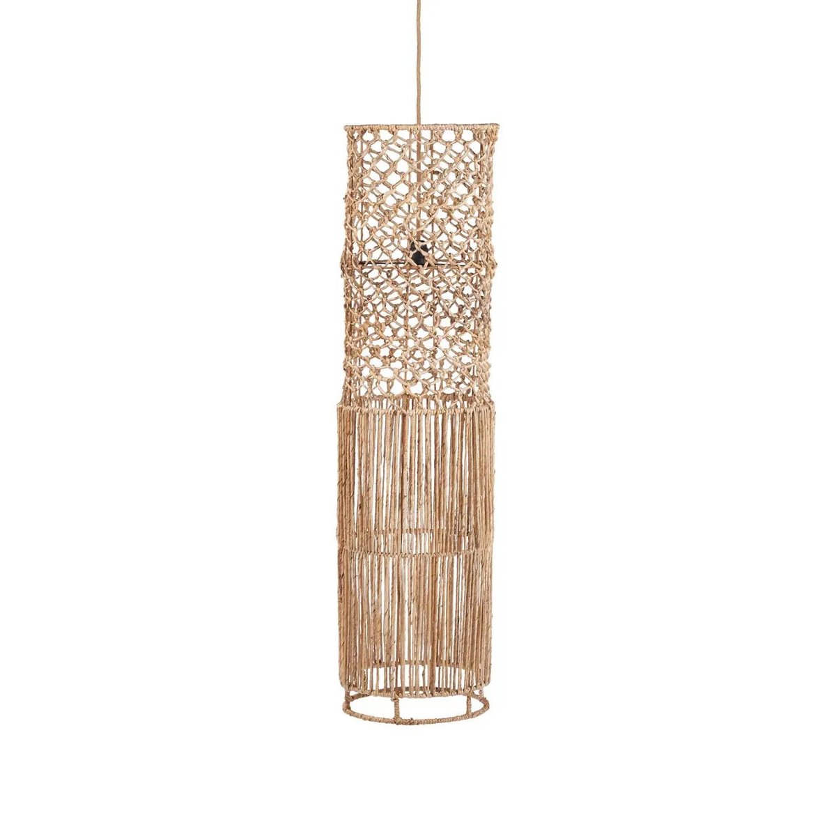 Suspension en feuille de bananier TAKUHANKI beige, BAZAR BIZAR