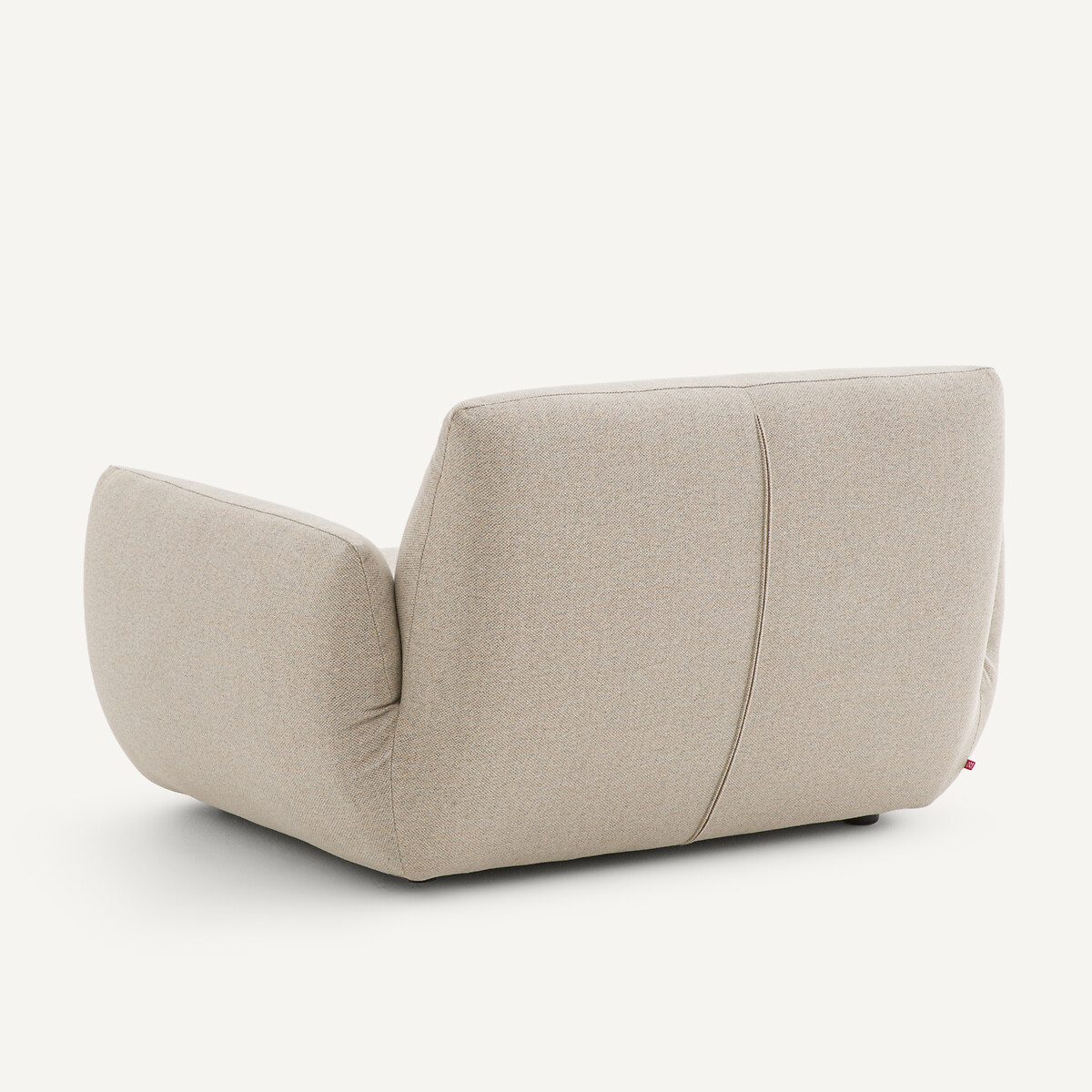 Fauteuil in structuurviscose en linnen, SPOGANO naturel, AM.PM