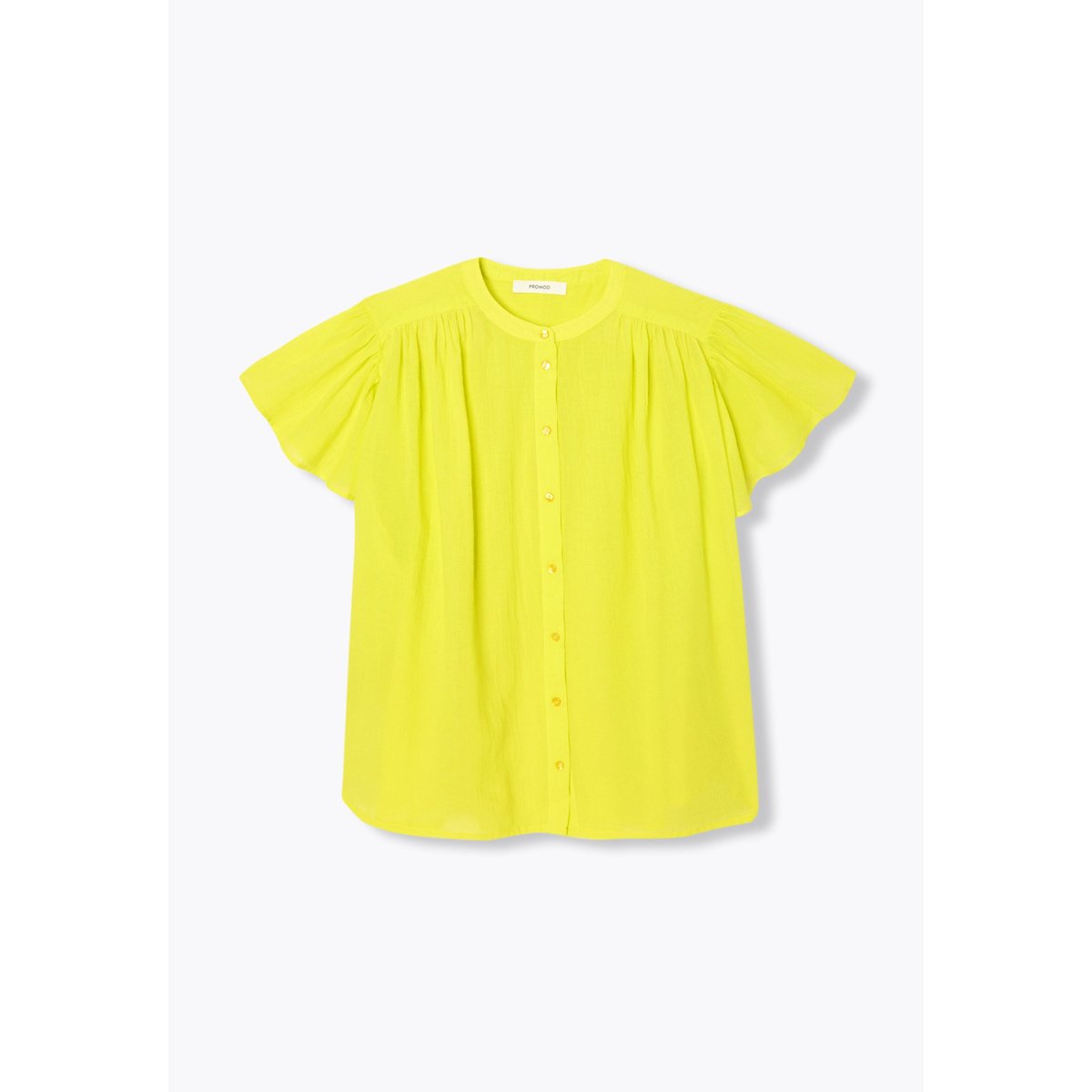 Chemise en cotonnade unie violet, PROMOD