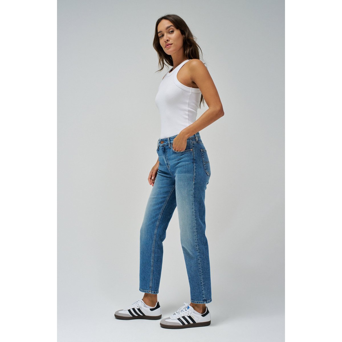 JEAN TRUE CROPPED SLIM bleu denim, SALSA JEANS