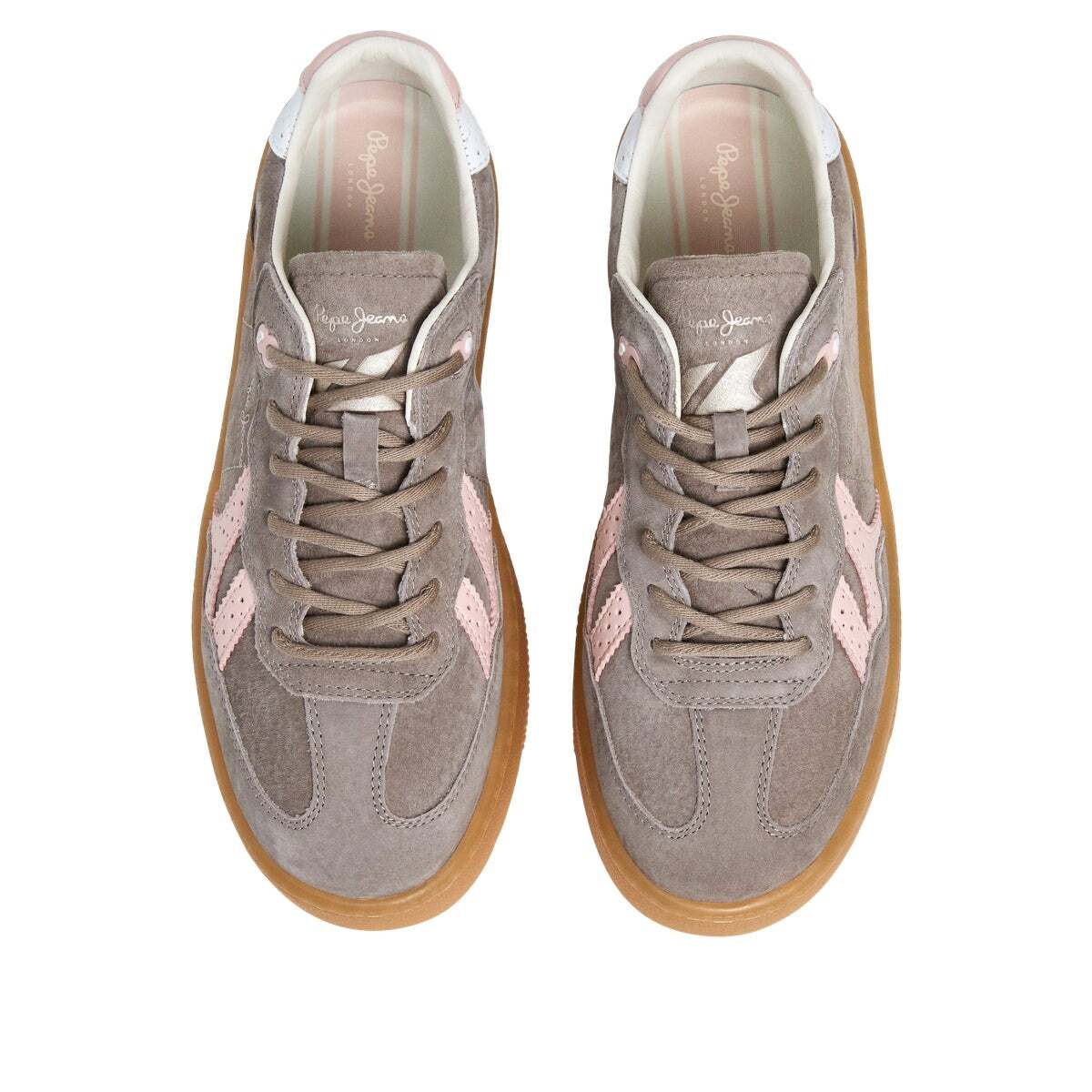 Maya - Baskets Combinées À Semelle Cupsole beige pierre foncée, PEPE JEANS