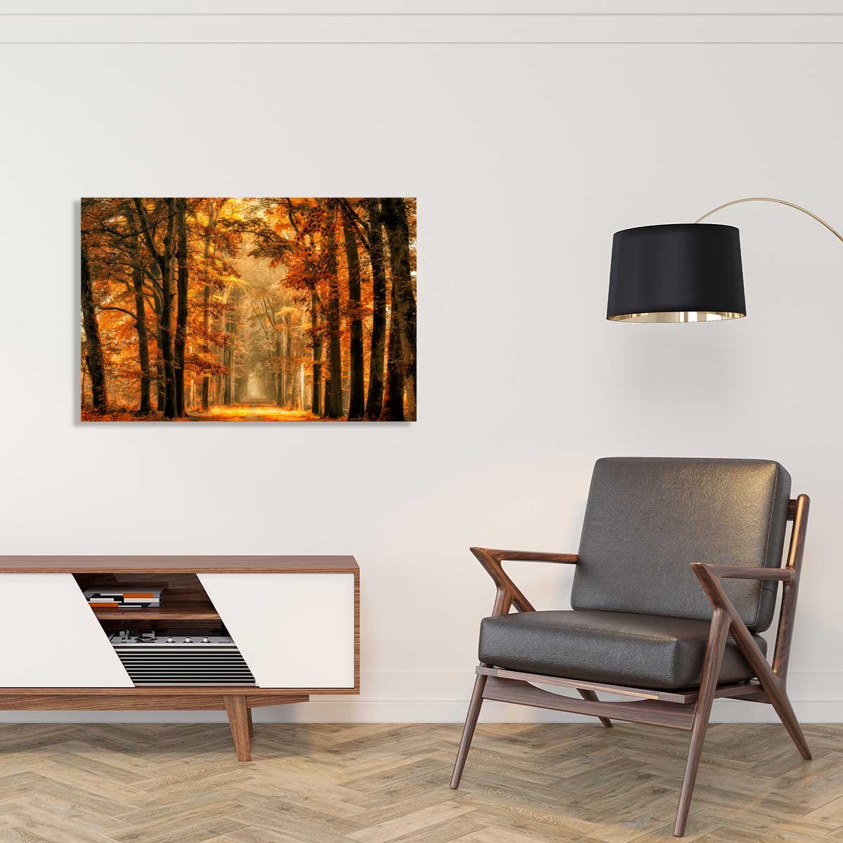 Tableau magie de l' automne tableau alu dibond, HEXOA