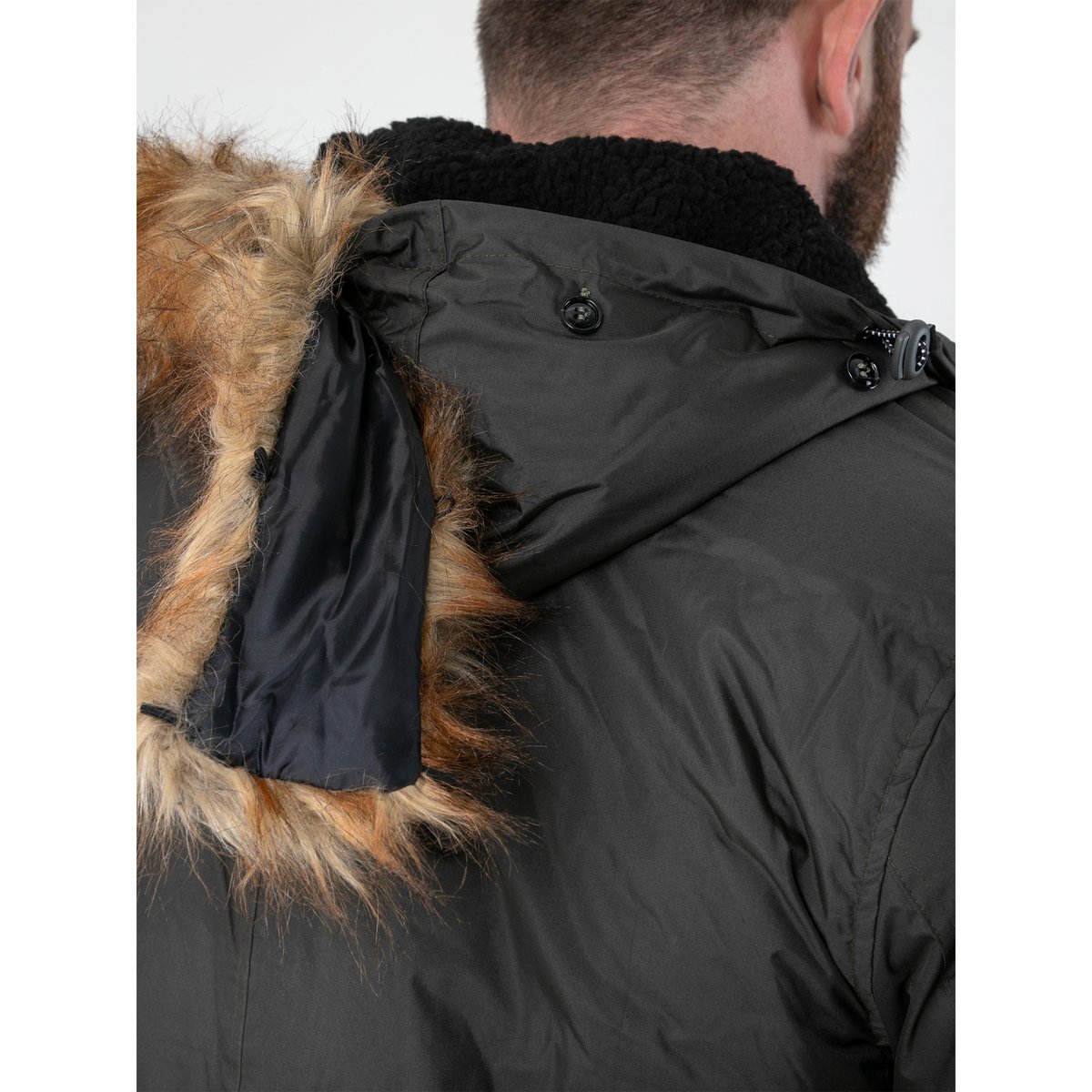 Parka grande taille LOVETT kaki, DUKE