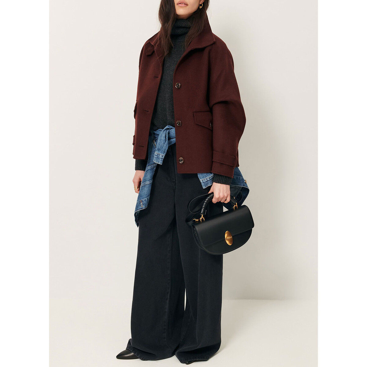 Manteau court en laine mélangée VALLEY NEVADO marron, SESSUN