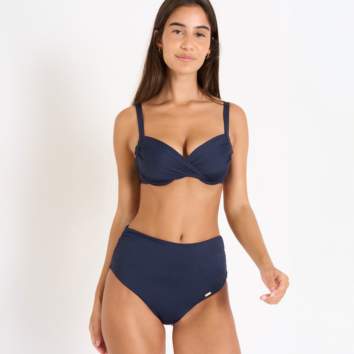 Bas de maillot taille haute Adeles - PAVILLON bleu marine, LIVIA