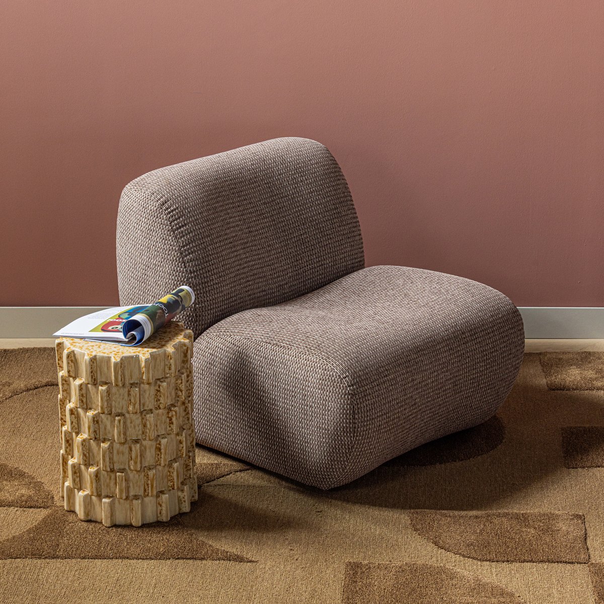Table d'appoint en keramik AXU sable, WOOOD