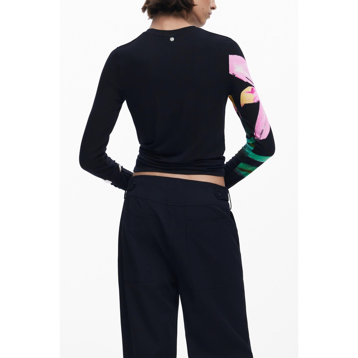 Pantalon cargo tailleur noir, DESIGUAL