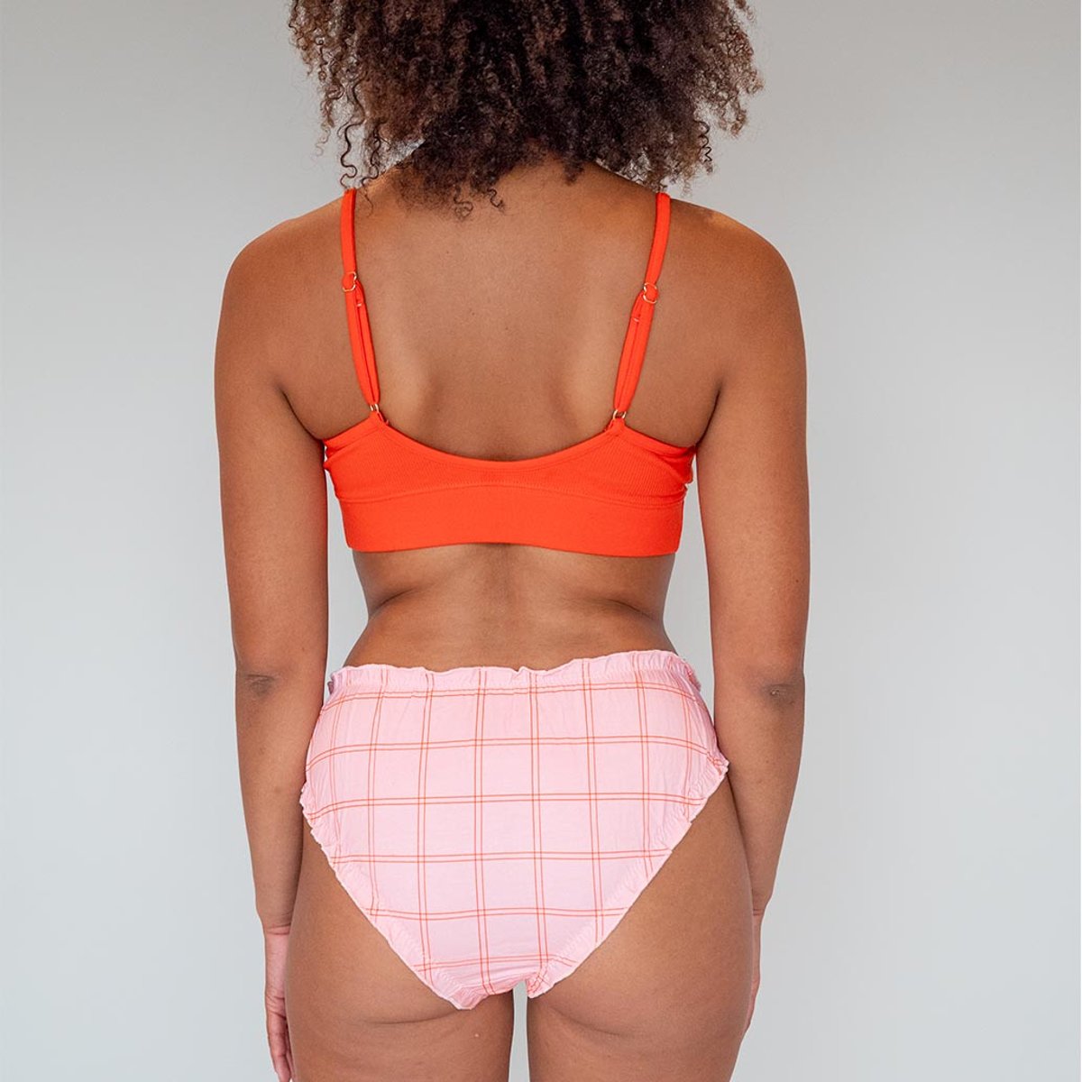 Brassière coton uni rouge, WE ARE JOLIES