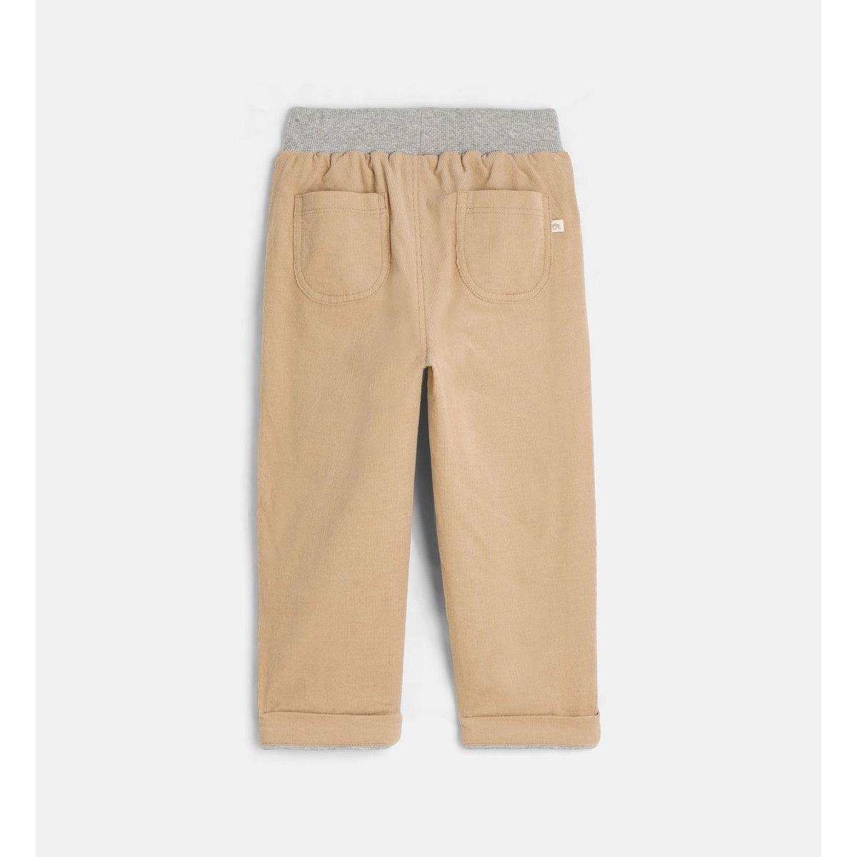 Pantalon droit touchou velours milleraies coton bio beige, CADET ROUSSELLE