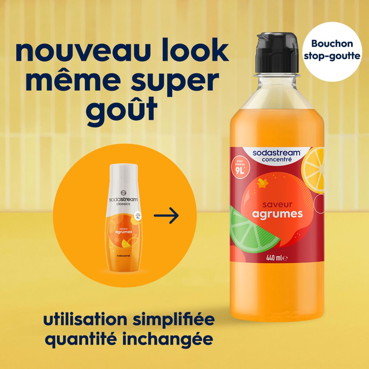 Concentré AGRUMES 440ml couleur unique, SODASTREAM