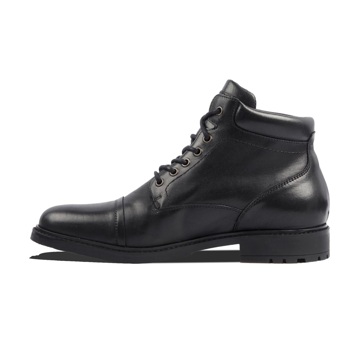 Boots rangers Elliot cuir noir, JULES & JENN
