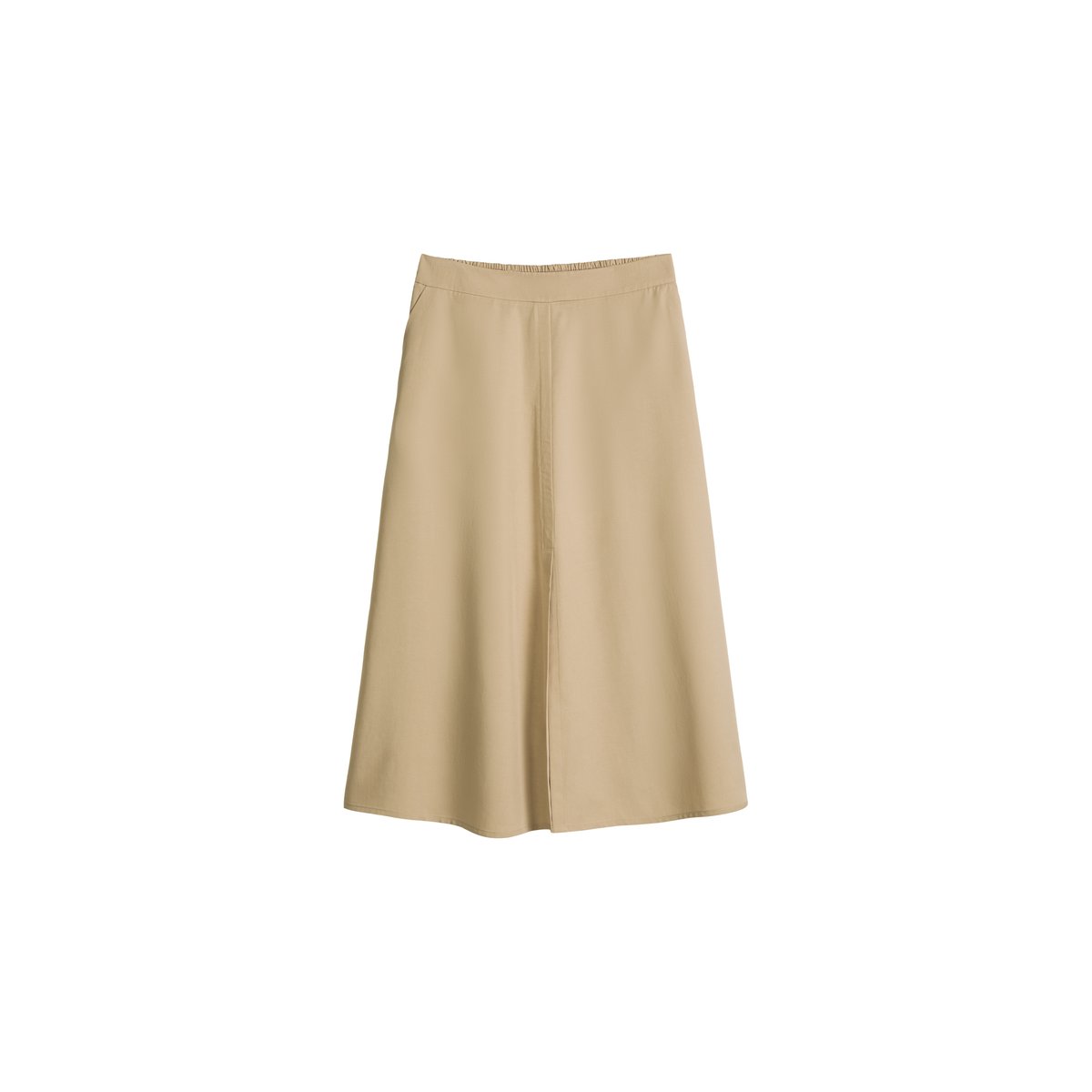 Jupe évasée en TENCEL™ Lyocell beige, MARC O'POLO