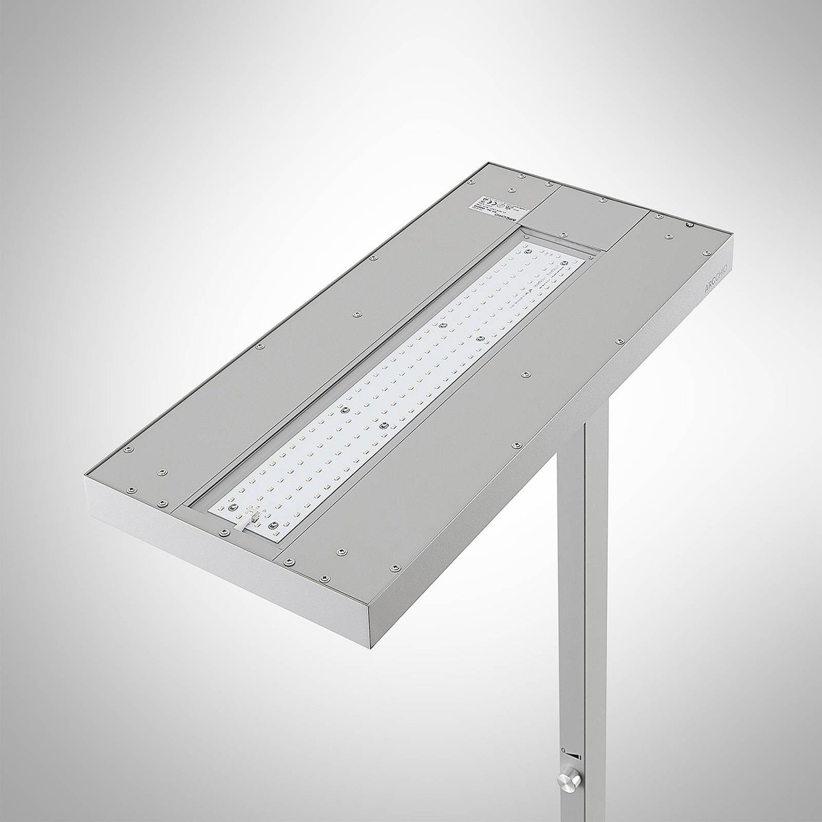 Lampadaires de bureau en aluminium moderneLED argent (ral 9006), ARCCHIO