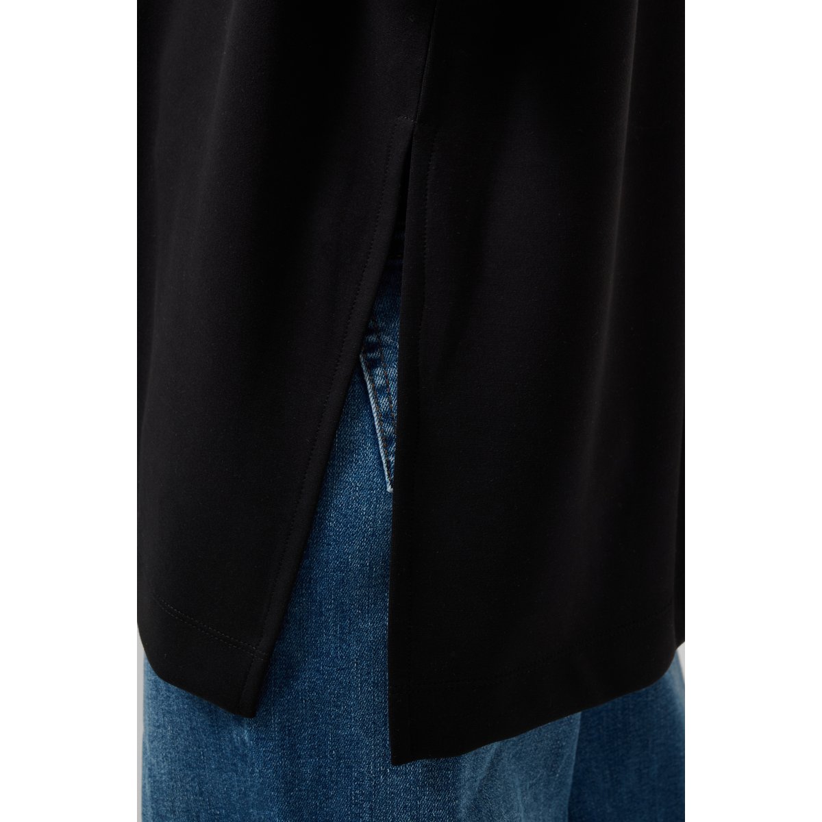 T-shirt noir black, KAFFE