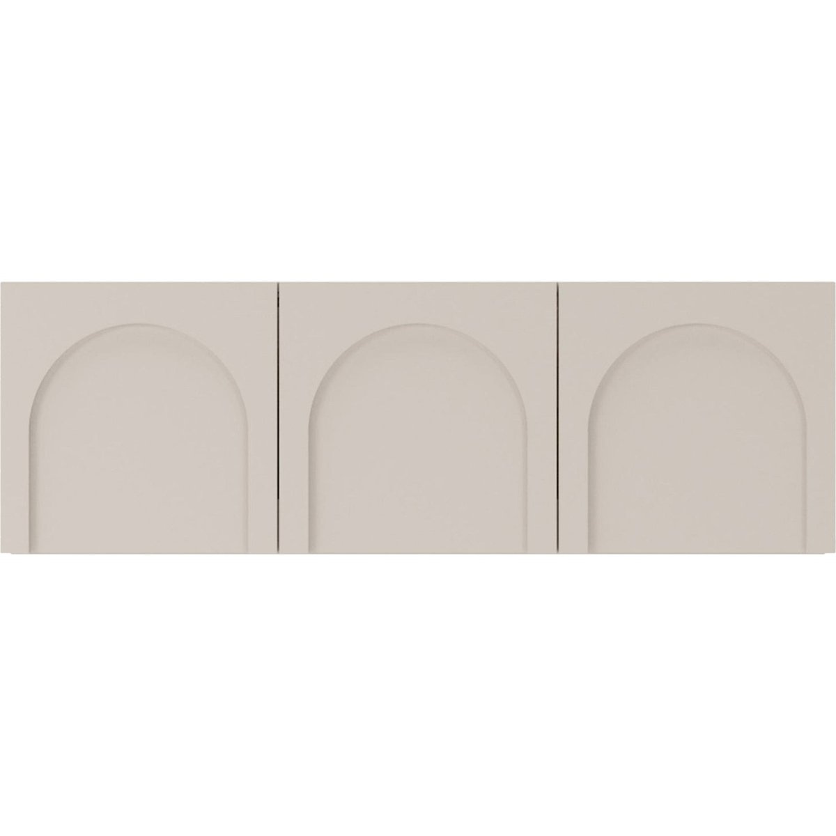 Meuble tv trois portes façades arquées ARKADIA cashmere mat, RECOLLECTION