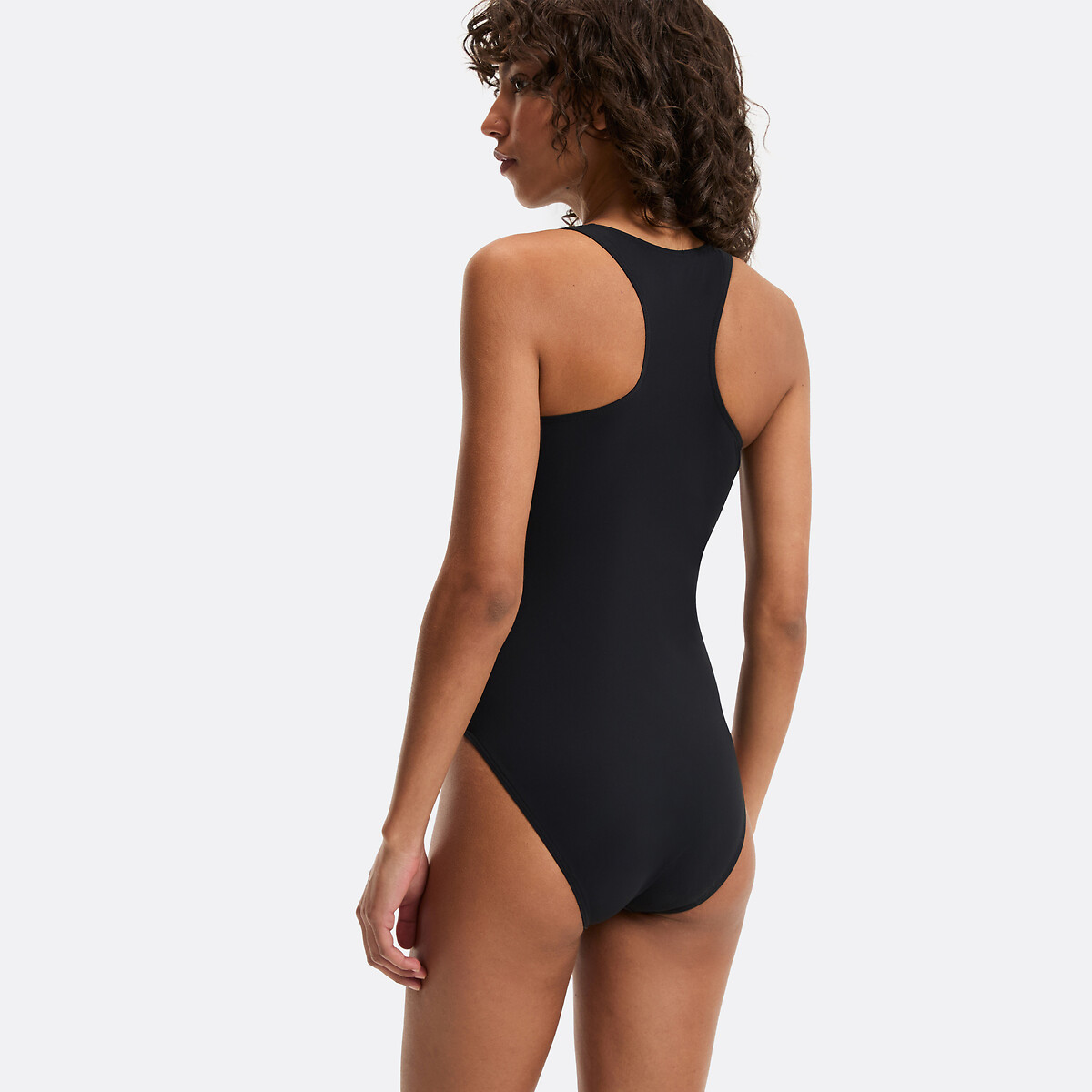 Maillot de bain une pièce athlétique avec fermeture zippée noir, LA REDOUTE COLLECTIONS