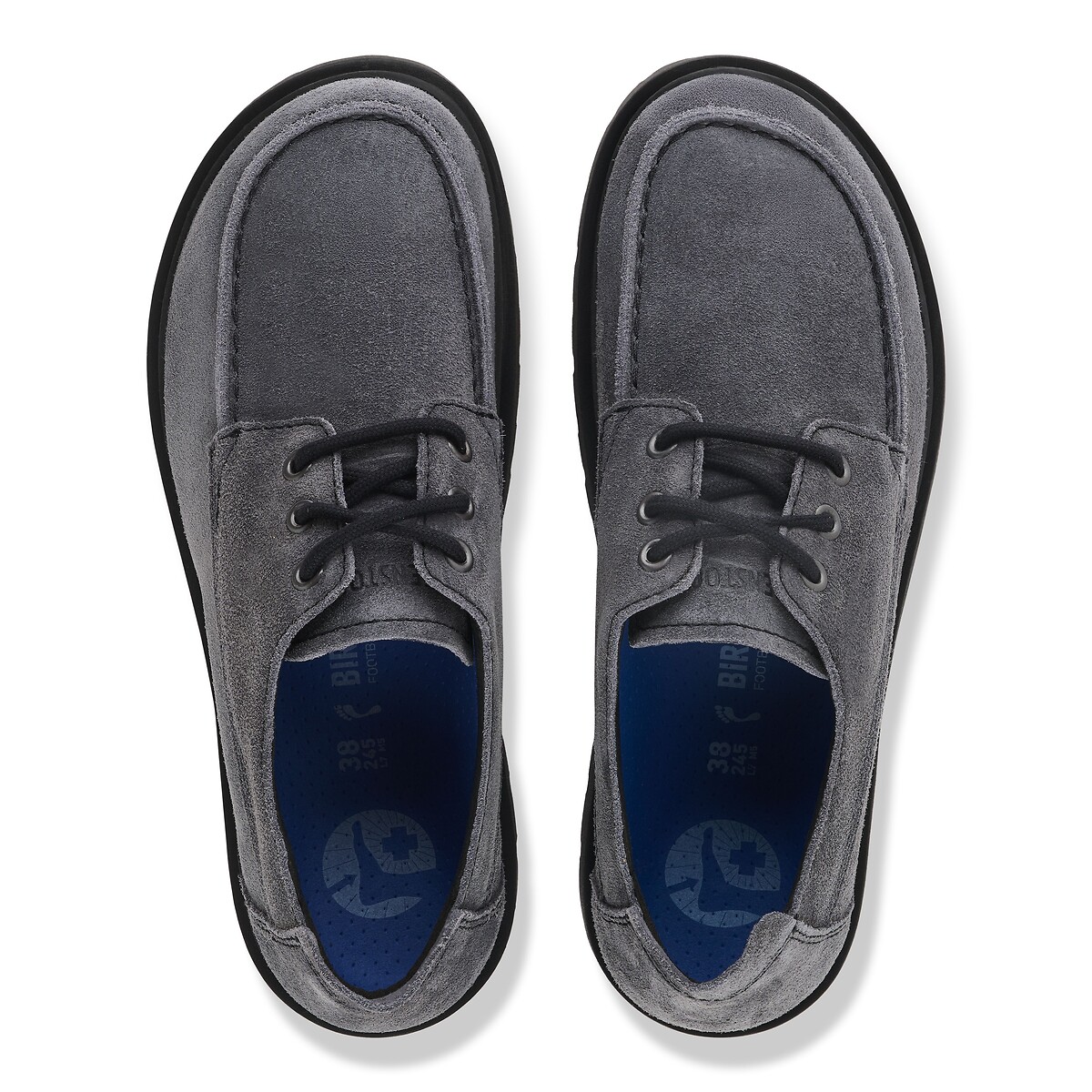 Highwood Moc Lace Low leather brogues black, BIRKENSTOCK