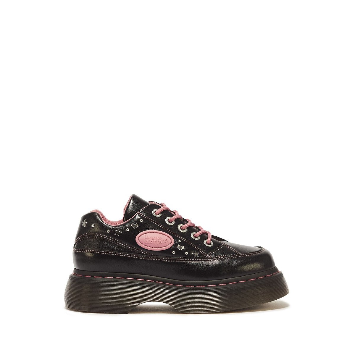 Derbies en cuir, Buzz Milled Gloss noir, DR. MARTENS
