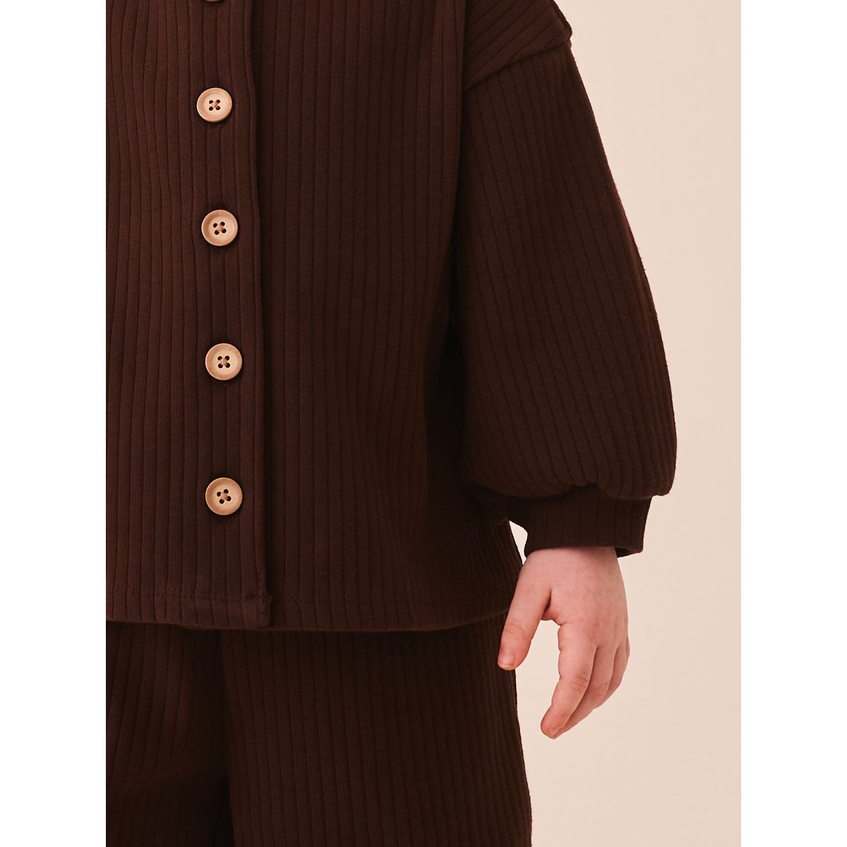 Cardigan à manches raglan et pantalon large marron chocolat, NEXT