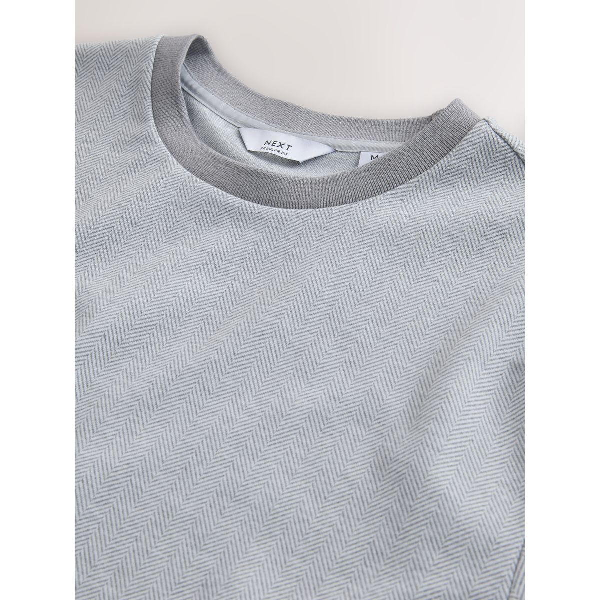 T-shirt standard à chevrons style vintage gris, NEXT