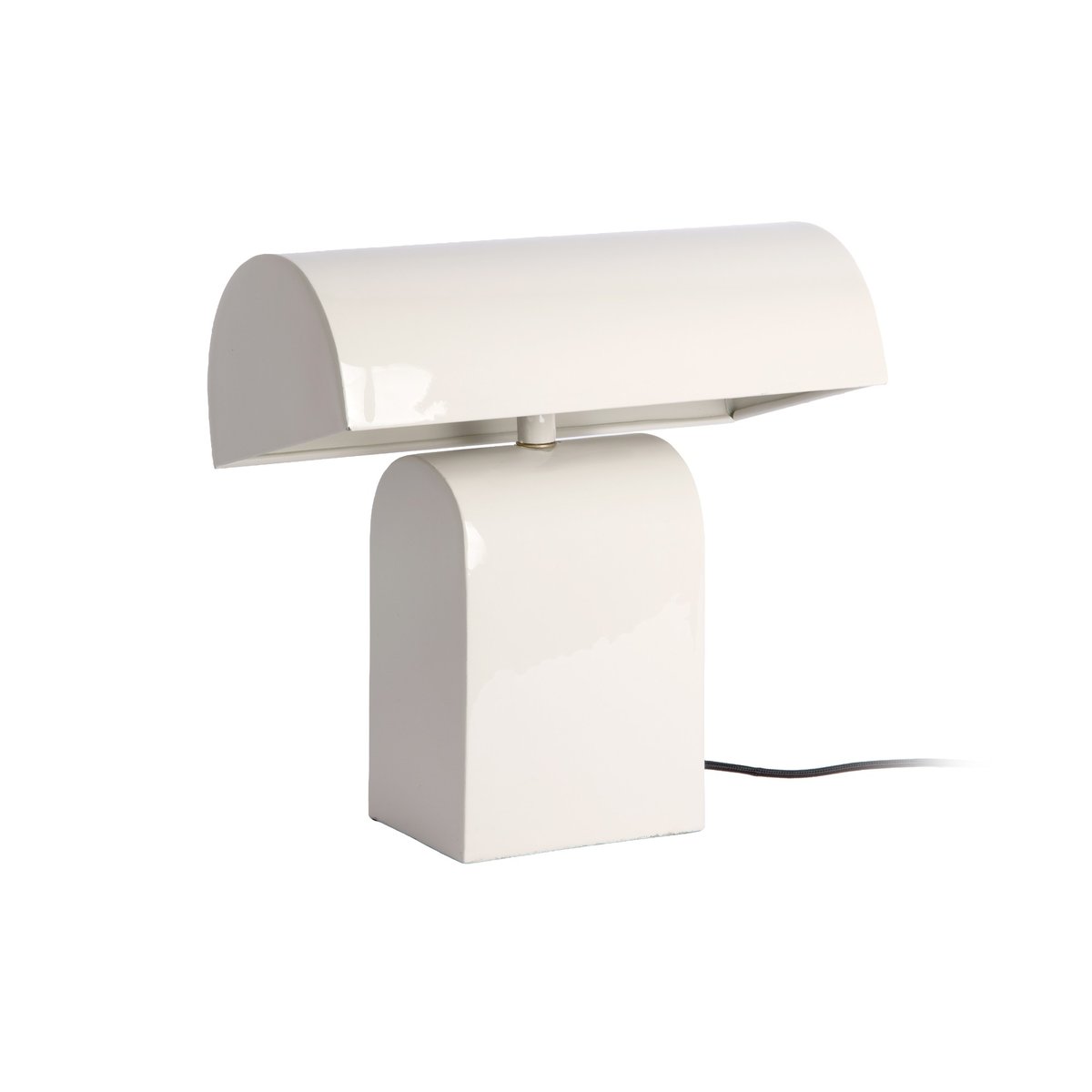 Lampe De Table Métal CADIZ DISC blanc cassé, LEITMOTIV