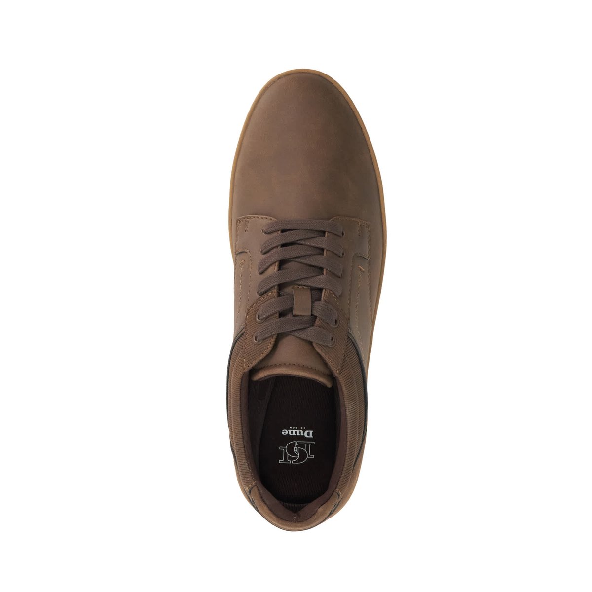 Baskets basses à lacets - TEO brown-synthetic, DUNE LONDON
