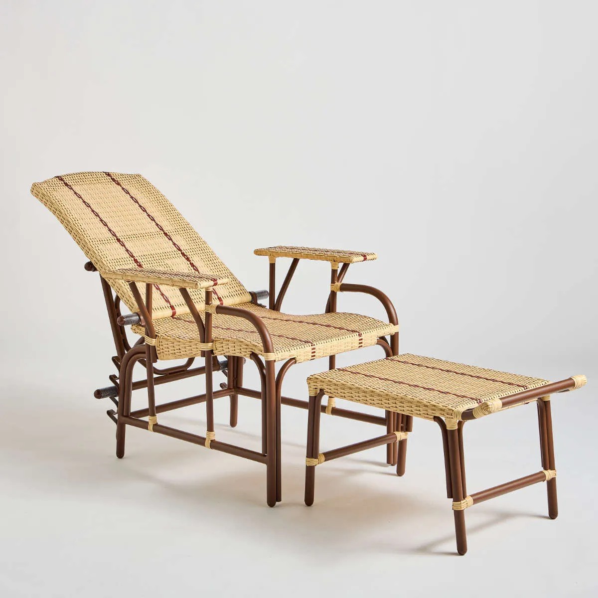 Chaise longue en résine BELLE EPOQUE marron, KOK