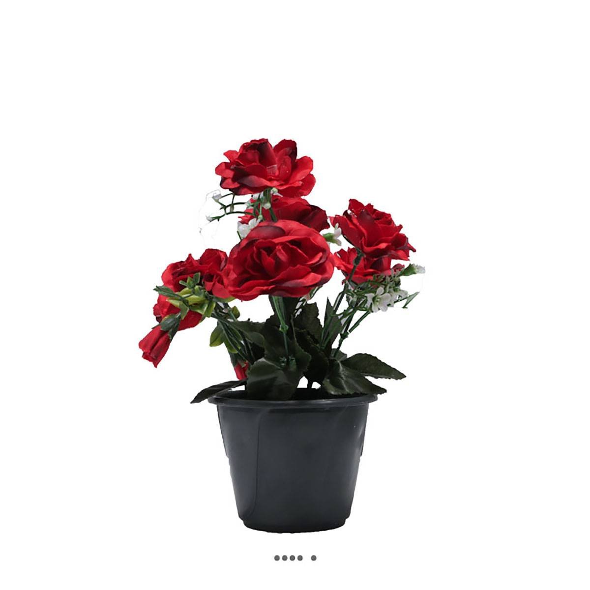Pot composition fleurs artificielles v002231, ARTIFICIELLES