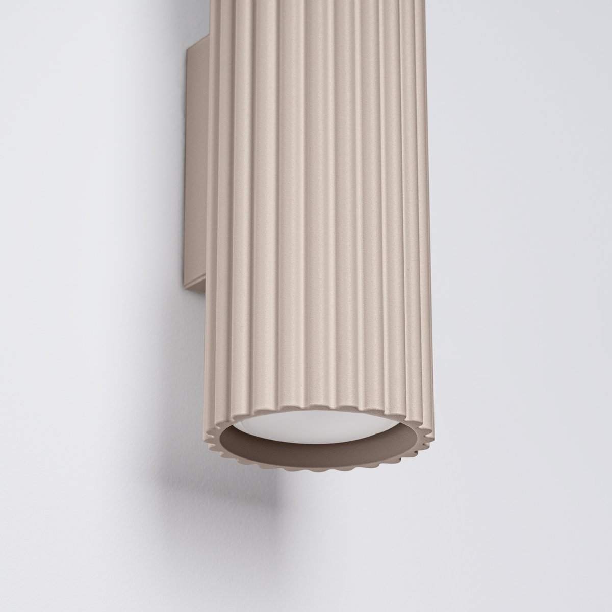 Applique Aluminium Taupe GU10 2 Karbon marron, EDEN