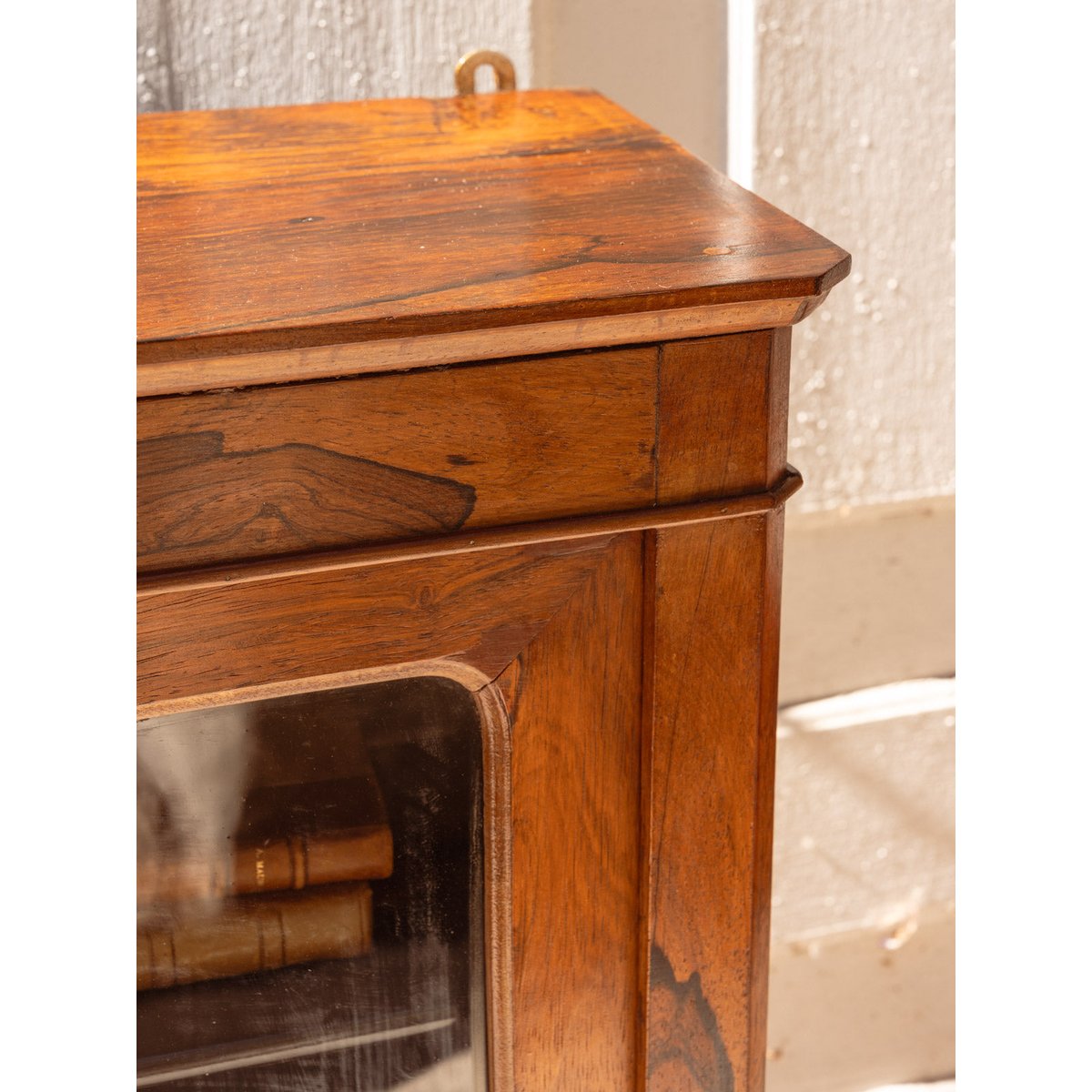 Vitrine en bois Victoria N°1302 - Bon état bois foncé, DEBONGOUT