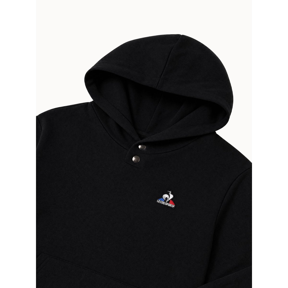 Sweat à capuche noir, LE COQ SPORTIF