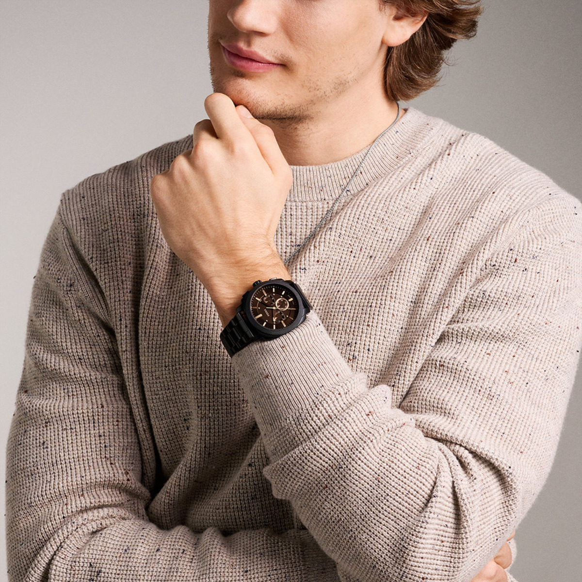 Montre Analogique MACHINE noir noir noir, FOSSIL
