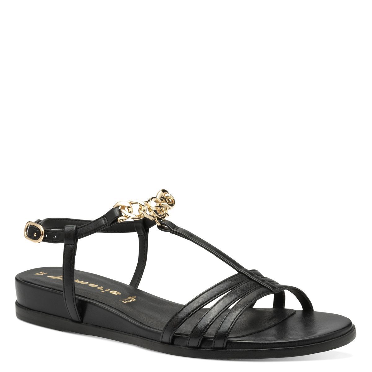 Sandale en boucle noir, TAMARIS