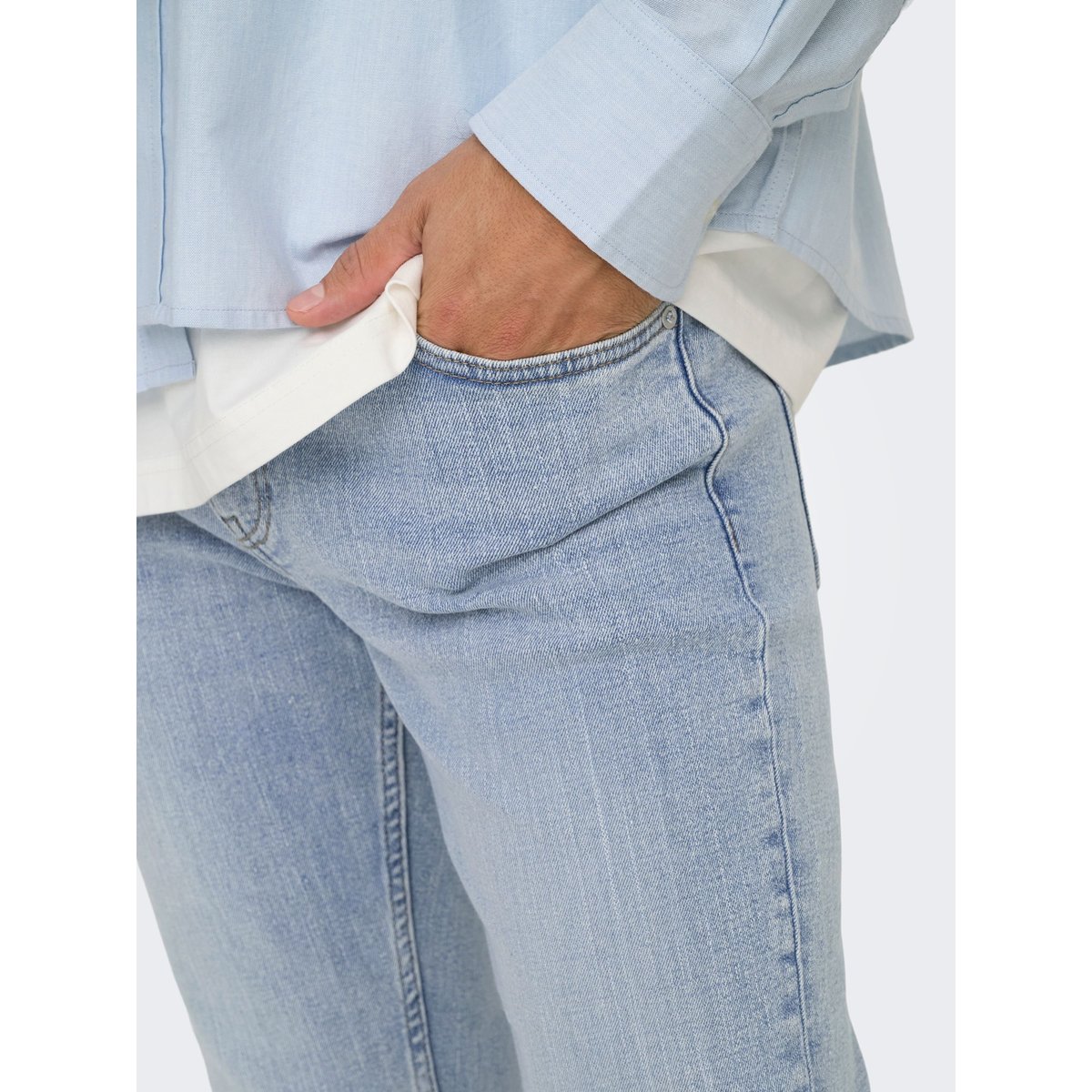 Jean Slim light blue denim, ONLY & SONS