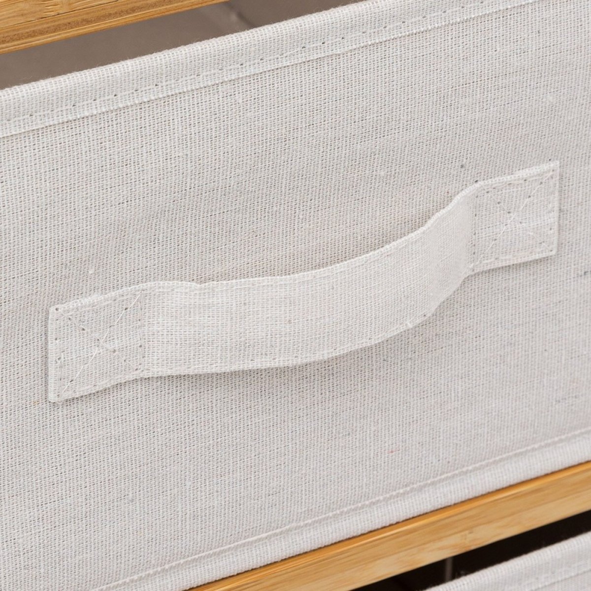 Étagère double 6 rangements Tidy Box beige, ATMOSPHERA