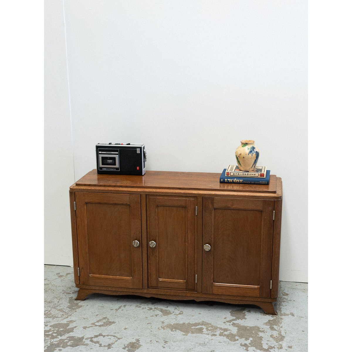 Buffet à 3 portes Gilbert N°1782 - Bon état bois foncé, DEBONGOUT