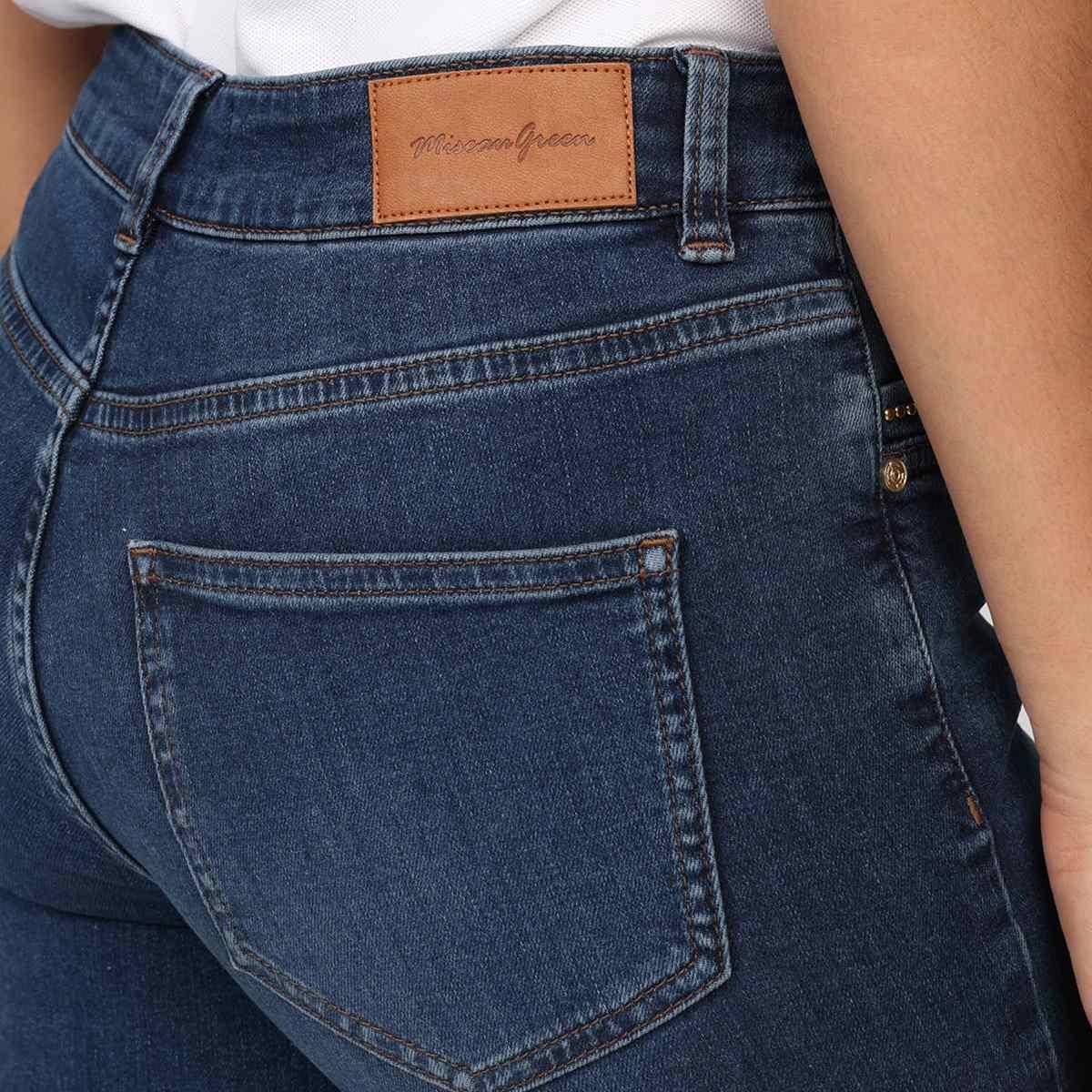 Jean Charly mid blue, MISE AU GREEN