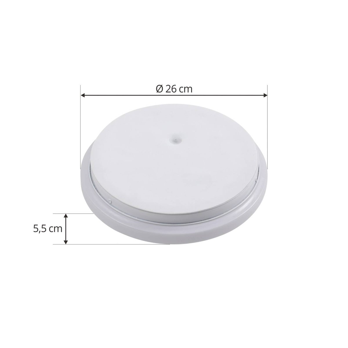 Plafonnier extérieur LED, Doki blanc opale, LINDBY