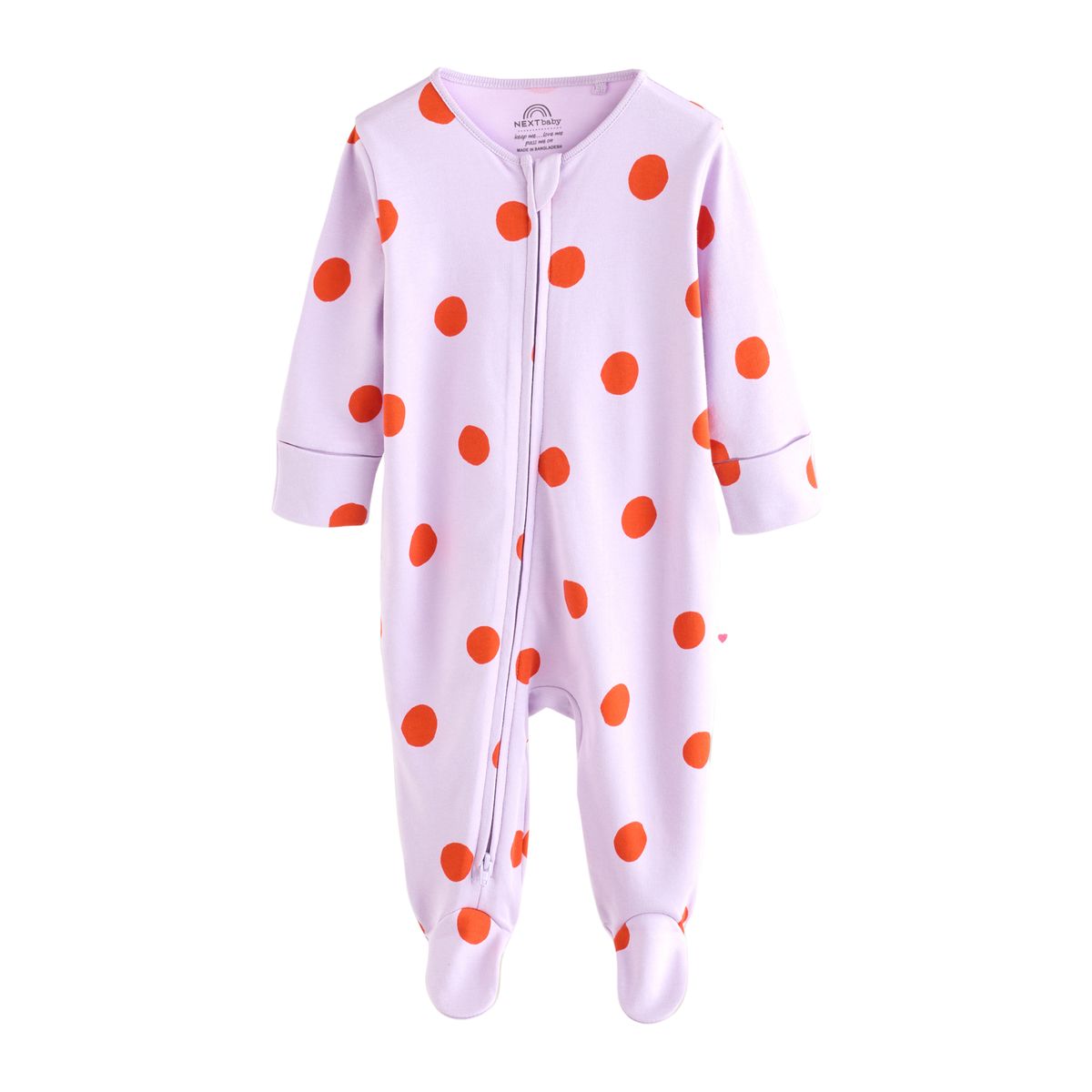 Dors-bien à zip double sens bébé, lot de 5 violet/rose, NEXT